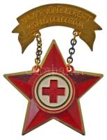 ~1970-1980. "Magyar Vöröskereszt Kiváló Dolgozója" zománcozott, aranyozott kitüntetés T:AU