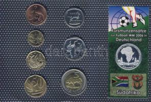 Dél-Afrika 2005. 5c-5R 7klf db + Németország 2006. "Labdarúgó VB" Ag emlékérem, kereskedői szettben T:1,PP