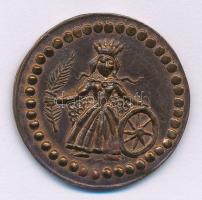 1968. "Katharina" kétoldalas bronz zseton (25mm) T:AU