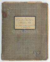 1937 a Hungária MTE I. cimborák csoport bajtársi szövetség kézzel írt és pecsételt jegyzőkönyvei és belépési nyilatkozatok. Egy füzetben