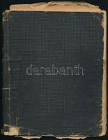 1913-1941: Kézzel írt, többnyire süteményeket tartalmazó receptgyűjtemény kb 60 oldalon