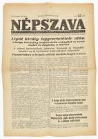 1940 Népszava a belga ellenállásról cikkező száma