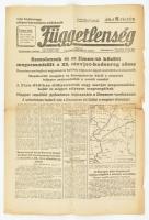 1941 A Függetlenség c. lap augusztus 28-i száma az orosz front híreivel