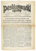 1936 A Pestkörnyéki újság június 20 száma. A HÉV kérdésről című cikkel