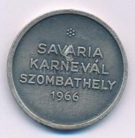 1966. Savaria Karnevál Szombathely / Claudius Caesar AVG PM TRIM PPP kétoldalas Al emlékérem (30mm) T:XF