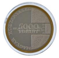 2006. 5000Ft Ag "1956-os forradalom 50. évfordulója" kapszulában, kopottas feliratú "...
