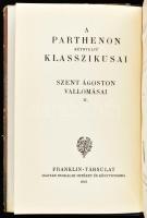 [Aurelius Augustinus (354-430)]: Szent Ágoston vallomásai I-II. kötet. (I. kötet: I-V. könyv, II. kö...