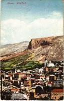 1915 Mostar, general view + "K.U.K. MILIT. POST MOSTAR" "M. kir. szegedi 5. népfelkelő parancsnokság" (EK)