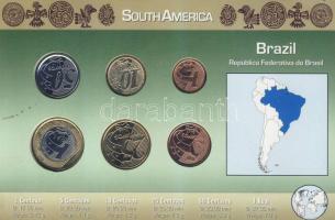 Brazília 2004-2007. 1c-1R 6klf db, kereskedői szettben T:1