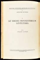 Ember Győző: Az 1848/49-i minisztérium levéltára. Magyar Országos Levéltár Kiadványai I. Levéltári Leltárak 1. Bp., 1950., Akadémiai Kiadó. Kiadói kopott egészvászon-kötés.