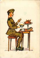 Magyar katonai művészlap. Bruck Mihály kiadása / Hungarian military art postcard (EK)