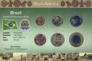 Brazília 2004-2007. 1c-1R 6klf db, kereskedői szettben T:1