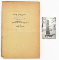 Egervári Ödön: Bátori Schulcz Bódog emlékiratai 1848/49-iki szabadságharczból. Kiadta és sajtó alá rendezte - - 1848/49-ki honvéd-huszár hadnagy. Pest, 1870, Vodiáner E., 1 t. +4+127 p.+ 4 ( térkép és csata vázlatok, közte 2 kihajtható) t. Második kiadás. Átkötöt amatőr papírkötés, a könyvtest szétvált a 4-5. oldalak között. Benne "Bátori Schulcz Bódog" sírjáról készült kis fotóval.
