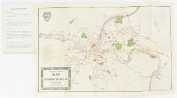 Trolley Travelog. Pittsburgh,(1924), Pittsburgh Railways Co., 48 p.+1 t. Fekete-fehér szövegközti fo...