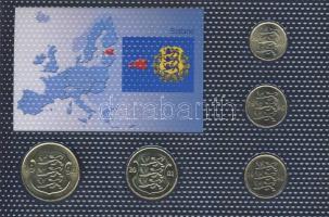 Észtország 1992-2002. 10S-5K 5klf db, kereskedői szettben T:1