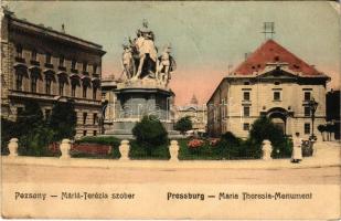 Pozsony, Pressburg, Bratislava; Mária Terézia szobor / Maria Theresia-Monument / statue, monument (fa)