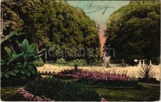 1910 Pozsony, Pressburg, Bratislava; Ligeti díszkert / Au-Park / park (EK)