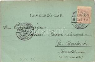 1898 (Vorläufer) Pozsony, Pressburg, Bratislava; vár, este. Kozics Ede kiadása / castle at night (sz...