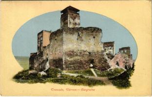 1911 Trencsén, Trencín; várrom. Gansel Lipót kiadása / Burgruine / Trenciansky hrad / castle ruins (EK)