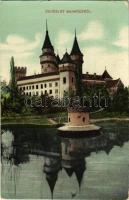 1908 Bajmócfürdő, Bojnické kúpele (Bajmóc, Bojnice); vár. Gubits Bernát kiadása / castle / Bojnicky hrad (zámok) (EB)