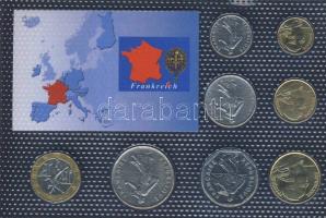 Franciaország 1960-2000. 5c-10Fr 8klf db, kereskedői szettben T:1