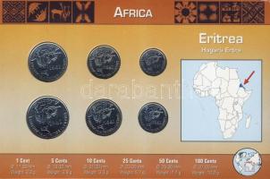 Eritrea 1991. 1c-100c 6klf db, kereskedői szettben T:1