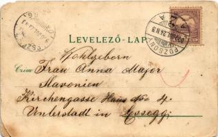 1900 Pozsony, Pressburg, Bratislava; emlékmű, híd, vár, színház / monument, castle, bridge, theatre....