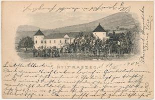 1904 Nyitraszeg, Chalmová; Besztercsény kastély / castle (fl)