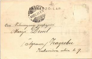 1898 (Vorläufer) Nagyugróc, Velké Uherce; Thonet kastély. Langer kiadása / castle (Rb)