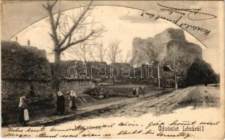 1905 Léva, Levice; várrom. Nyitrai és Társa kiadása / Levicky hrad / castle ruins (EK)