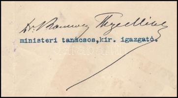 1903 A M. kir. Országos Meteorológiai és Földmágnességi Intézet kinevező okmánya Konkoly-Thege Mikló...