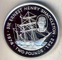 Falkland-szigetek 1999. 2Ł Ag "Sir Ernest Henry Shackleton" T:PP