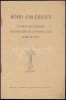 Forgács Gyula: Rövid emlékezés a nagy reformáció négyszáz éves alkalmából. Pápa 1917. Magyar Reformá...