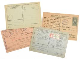 cca 1940 SAS behívó, Tábori posta levlapok, 103/11 KMSZ katona írása