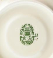 Zsolnay búzavirág mintás mokkás készlet 6 csésze, hat aljjal. Kézzel festett, jelzett, hibátlan