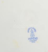 Herendi eton mintás kistányér. Kézzel festett, jelzett, minimális kopással d: 20 cm