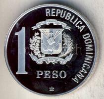 Dominikai Köztársaság 1988. 1P Ag "500 éve fedezték fel Amerikát" T:PP