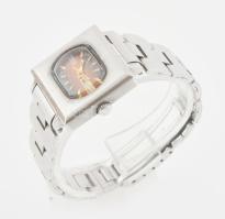 Omar női automata karóra. Jelzett, működik, fém szíjjal 25x28 mm