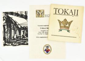 1988 Meghívó és itallap a Tokaji borbár ünnepélyes megnyitására, szalonka tollal két nyomtatvány (Andrássy út 20)