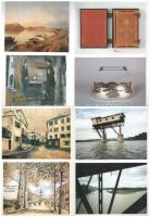 25 db modern művészeti képeslap felvágatlan párokban a Mozgó Világ kiadásában