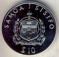 Szamoa 1992. 10$ Ag "Labdarúgó VB" T:PP
