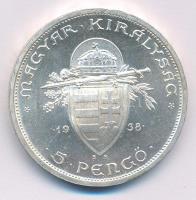 1938. 5P Ag "Szent István" T:AU apró karc
Adamo P8.1