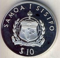 Szamoa 1992. 10$ Ag "Olimpia" T:PP