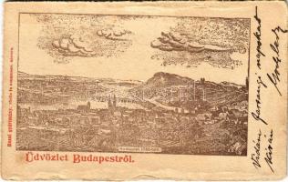 Budapest 1781-ben. Hazai gyártmány, Török és Kremszner kiadása (gyűrődések / creases)