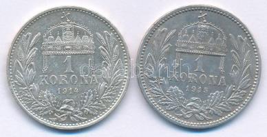 1914KB-1915KB 1K Ag "Ferenc József" (2xklf) T:AU 
Adamo K5.1