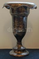 1890 körül nagyméretű dekoratív ezüst (Ag) virágváza 995g