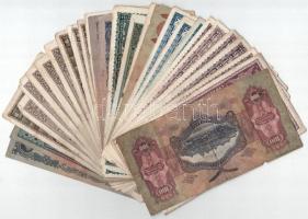 28db-os vegyes Pengő bankjegy tétel T:F,VG