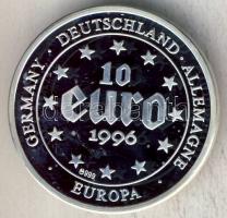 Németország 1996. 10€ Ag "I. Nagy Károly" próbaveret T:PP