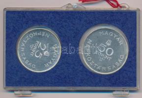 1961. 25Ft Ag + 50Ft Ag "Bartók Béla pár" eredeti kék "MNB" plasztik tokban T:P ...