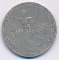 Ausztria 1908. 5K Ag "Ferenc József - Jubileum" T:VF,F kis ph, karc
Austria 1908. 5 Coron...